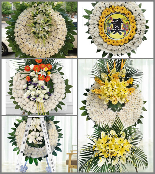 山东青岛胶州市里岔镇甘沟庄村花圈速递